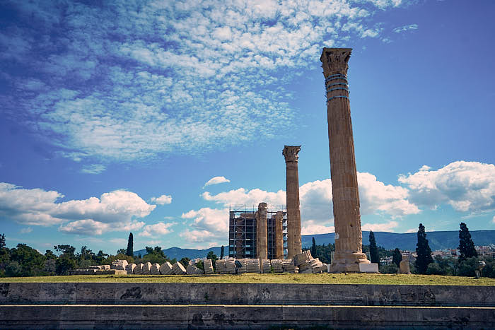 Ansicht Olympieion Athen