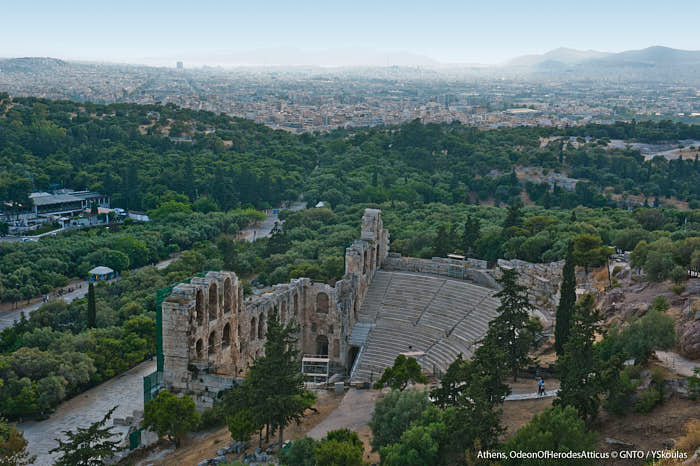 Odeon des Heroden Atticus Impression