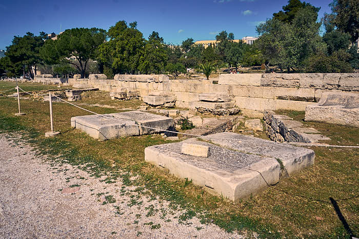 Überreste Ausgrabungen Olympieion Athen