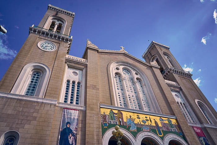 Frontansicht Kathedrale Mariä Verkündung Athen