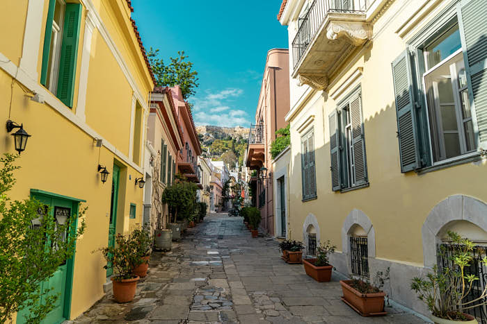 Gasse Plaka Athen