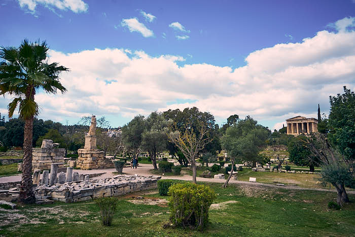 Impression Agora Tempel des Hephaistos Athen