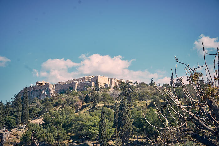 Thiseio Blick Akropolis