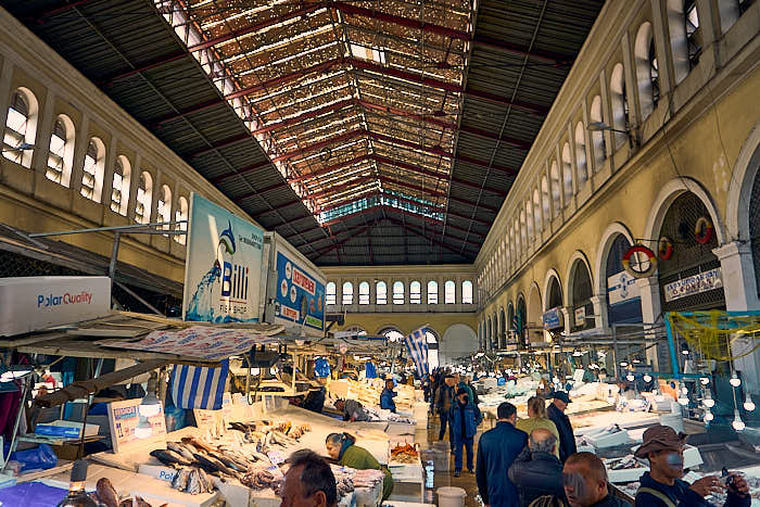 Zentralmarkt Athen Markthalle