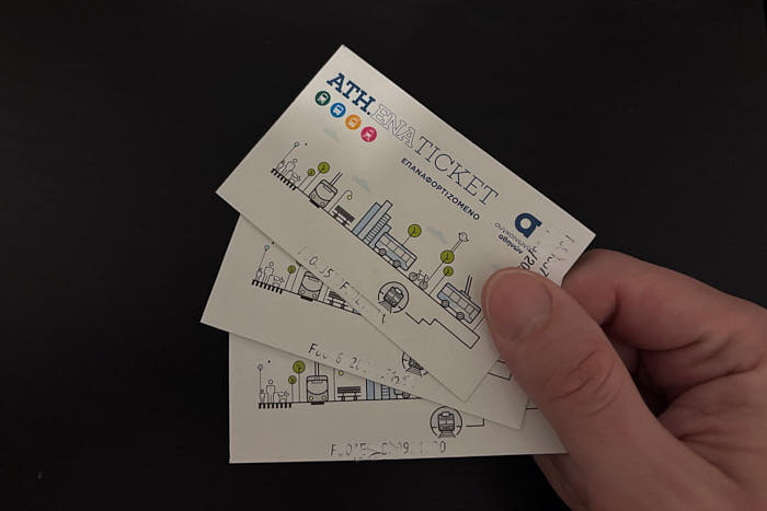 Ath.ena Ticket Öffentliche Verkehrsmittel Athen