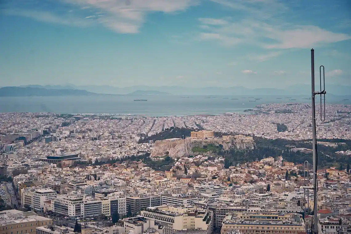 Lykabettus Hügel Athen Aussicht